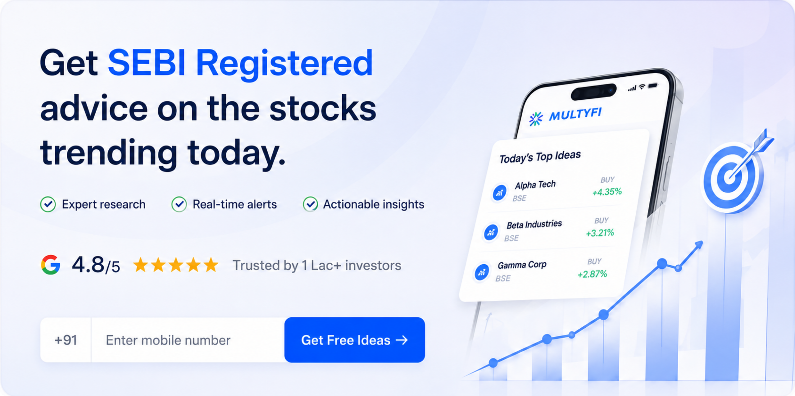 Get SEBI Registered advice on the stocks trending today — Trusted by 1 lakh+ Indians